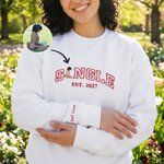 Personnalisé Multicolore brodé photo unique T-shirt doux Sweatshirt Hoodie avec année quotidienne Cadeau d'anniversaire pour jeune Ami