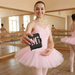 Personalized Birth Flower Ballet Dancer Hair Pin Case with Name and Initial Birthday Dance Competition Gift for Ballet Dancer Girl