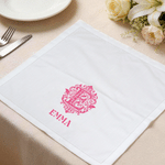 Personalisierte marokkanischen Stil Hochzeit Initial Serviette mit Namen Familie Gathering Hochzeitsgeschenk für Braut Familie