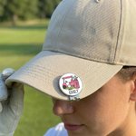 Gepersonaliseerde Magnetische Golf Hoedclip Golfbalmarker met Golfkarontwerp en Naam Cadeau voor Verjaardag en Wedstrijddag voor Golfers