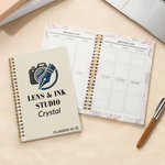 Gepersonaliseerd Bedrijfslogo Ontwerp 2026-2028 Planner Spiraal A5 Notitieboekje met Naam Promotie Verjaardagscadeau voor Werknemer