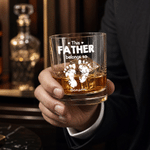 Verre à whisky Rock de 10 oz avec nom de famille et 1 à 6 noms Cadeau de fête des pères personnalisé