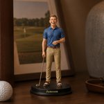 Gepersonaliseerd Foto in 3D Golffiguur Ornament met Tekst Desktop Decor Verjaardagsteam Cadeau voor Golfliefhebbers