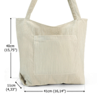Personalizzato Cartoon nascita Flower Girl Grande Tote Bag in velluto a coste con nome Compleanno Damigella d'onore Proposta regalo per le donne Ragazze