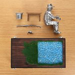 Personalised 3D Fishing Figurine with Name Office Desk Decoration Birthday Father's Day Gift for Fisherman Dad Man
