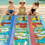 Personalisierte bunte Doodle Letter saugfähigen Strand Handtuch und Tasche mit Namen täglichen Gebrauch Strand Party Geschenk für Frau Mädchen