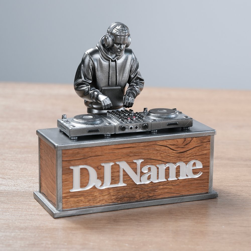 Personalized DJ Figurine Music Theme Desk Decoration with Name Party Planning Birthday Gift for Friend Music Lover 3