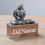 Personalized DJ Figurine Music Theme Desk Decoration with Name Party Planning Birthday Gift for Friend Music Lover