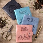 Gepersonaliseerd Zaadboek Bloemenband Notitieboekje met Naam Dagelijks Gebruik Tuin Lente Boerderij Cadeau voor Tuiniers Kinderen