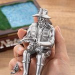 Personalised 3D Fishing Figurine with Name Office Desk Decoration Birthday Father's Day Gift for Fisherman Dad Man