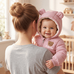 Personalised Cute Bear Name Design Baby Jumpsuit with Name  Winter Use Baby Shower Birthday Gift for Newborn 3-18 Month Baby