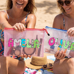 Personalised Artistic Name Waterproof Sandproof Pool Beach Bag Daily Use Summer Holiday Travel Beach Party Gift for Women