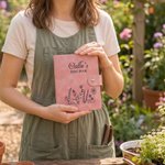 Gepersonaliseerd Zaadboek Bloemenband Notitieboekje met Naam Dagelijks Gebruik Tuin Lente Boerderij Cadeau voor Tuiniers Kinderen