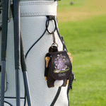 Personalisierte Multicolor Golf Elemente PU Leder Golfball Tasche mit Namen und Golf Tee Geburtstag Vatertag Geschenk für Golf-Enthusiasten