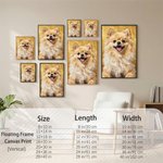 Personalized Modern Painting Texture Style Pet Photo Canvas Prints with Name Warm Minimalist Home Decor Ship from USA Birthday Gift for Pet Lovers