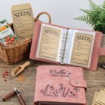 Gepersonaliseerd Zaadboek Bloemenband Notitieboekje met Naam Dagelijks Gebruik Tuin Lente Boerderij Cadeau voor Tuiniers Kinderen