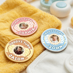 Personalized Funny Photos Mommy's Daddy's Turn Decision Coin with Name Daily Use First Father's Mother's Day Baby Shower Gift for New Parent Mom