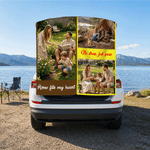 Personalisierte Foto-Collage übergroße schnell trocknende magnetische Strandtuch mit Text Sommerurlaub Zubehör Geburtstag Geschenk für Freund Familie