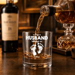 Verre à whisky Rock de 10 oz avec nom de famille et 1 à 6 noms Cadeau de fête des pères personnalisé