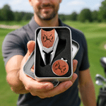 Elementi personalizzati per il golf Strumento per la riparazione delle scanalature Set di clip magnetiche per cappelli con iniziali del nome e custodia Regalo di compleanno per il giorno del gioco per