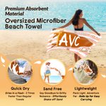 Personalisierte Wimpel schnell trocknen überdimensionale Strandtuch mit Schulnamen und Namen Travel Essentials Beach Party Graduation Geschenk für Freunde Absolventen