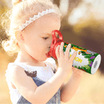 Personalised Cute Jungle Animal 12 oz Water Bottle with Name Straw and Handle Back to School Birthday Gift for Kids