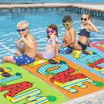 Personalisierte bunte Doodle Letter saugfähigen Strand Handtuch und Tasche mit Namen täglichen Gebrauch Strand Party Geschenk für Frau Mädchen