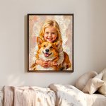 Impresiones en lienzo personalizado con foto de mascota y nombre estilo textura de pintura moderna regalo de cumpleaños para amantes de las mascotas