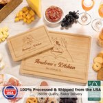Personalized Heart Gesture Name Date Bamboo Cutting Board with Juice Groove Ship from USA Housewarming Mother's Day Gift for Mom