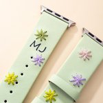 Personalized Bohemian Style Embroidered Flower Watch Band with Name Birthday Gift for Girl Woman