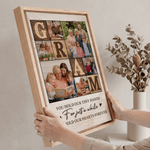 Gepersonaliseerde familie fotocollage moderne canvas afdrukken met tekst Home Decor Schip uit USA Vaderdag dagelijks cadeau voor familie Mamma Oma