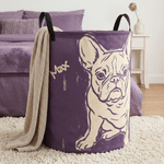 Panier à linge imperméable personnalisé avec photo d'animal de compagnie Portrait dessiné à la main Gribouille Cadeau d'anniversaire pour les amoureux de leur animal de compagnie