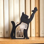 Personalized Pet Silhouette Shape Pet Fur Keepsake Wooden Box with Name Pet Loss Memorial Gift for Pet Owners