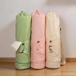 Personalised Embroidered Yoga Pose Large Capacity Yoga Mat Bag with Name Pilates Accessory Birthday Gift for Yoga Lovers