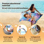 Gepersonaliseerde sneldrogende microvezel strandhanddoek met schattig zeedierontwerp strandfeest- en verjaardagscadeau voor kinderen en volwassenen