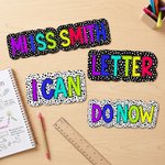 Imán de pizarra con letra de garabato multicolor personalizado con texto Herramienta de enseñanza interactiva diaria Regalo de vuelta al cole para profesores