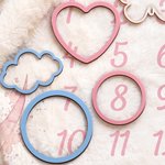 Personalizado Luna Flor Suave manta con nombre Decoración del hogar Baby Shower Cumpleaños Regalo para recién nacido Nueva mamá