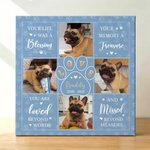 Personalised Dog Cat Paw Multicolour Photo Giclee Canvas Prints Home Decor Ship from USA Memorial Gift for Pet Lover Family
