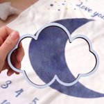 Gepersonaliseerde Maanfase Zachte Deken met Naam en Datum Home Decor Baby Shower Verjaardagscadeau voor Pasgeborene Nieuwe Moeder