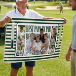 Personalised Multicolour Unique Photo Golf Cart Seat Cover with Name and Text Birthday Father's Day Gift for Golf Lover