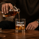 Personalized Sippy Cup Design 10 oz Rock Whisky Glass with Name Father's Day Anniversary Birthday Gift for Dad Husband Boyfriend