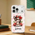 Personalised Horse Girl Birth Flower Phone Case for iPhone with Name Daily Use Birthday Gift for Family Friends Horse Lovers