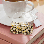 Personalized Birth Flower Teabag Bookmark with Text Bookish Accessory Birthday Reading Gift for Book Lovers Tea Drinkers Bookworms