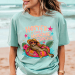 Personalised Hotter Than A Hoochie Coochie 100% Cotton T-shirt with Name Daily Wear Summer Gift for Friend