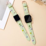 Personalized Bohemian Style Embroidered Flower Watch Band with Name Birthday Gift for Girl Woman