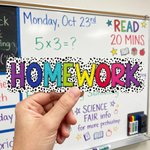 Imán de pizarra con letra de garabato multicolor personalizado con texto Herramienta de enseñanza interactiva diaria Regalo de vuelta al cole para profesores