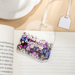 Personalized Birth Flower Teabag Bookmark with Text Bookish Accessory Birthday Reading Gift for Book Lovers Tea Drinkers Bookworms
