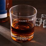 Personalizado I Can Marry People Anillos de boda de diseño 10 oz Whisky de vidrio con el nombre y la fecha de la boda celebrar el partido de regalo para el oficiante
