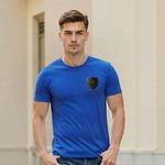 Personalisierte Abzeichen Initial Multicolor T-shirt Sweatshirt mit Namen Geburtstag Vatertag Geschenk für Mann