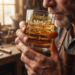 Henkilökohtainen autotallin ruuvimeisseli Design 10 oz Rock Whisky lasi nimi otsikko ja vuosi Isänpäivä vuosipäivä syntymäpäivä lahja isälle aviomies